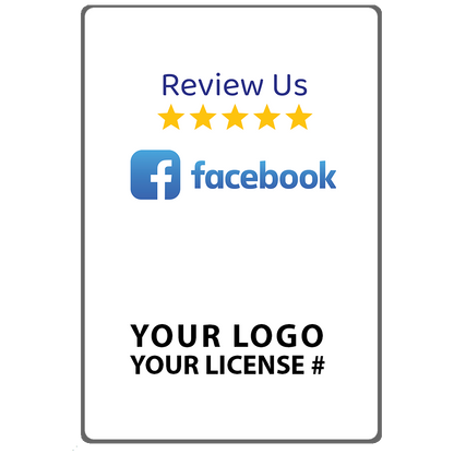 TapTo® Reviews Card - Facebook - Plastic