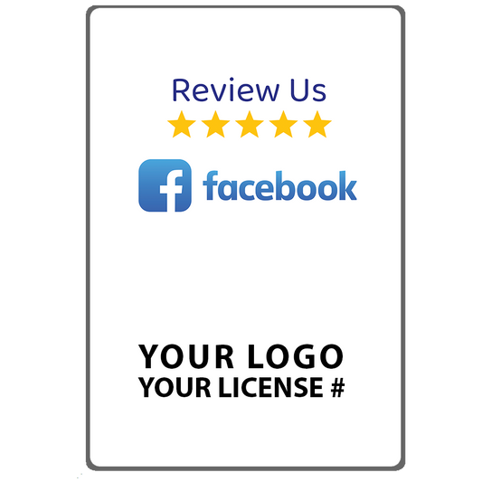 TapTo® Reviews Card - Facebook - Plastic