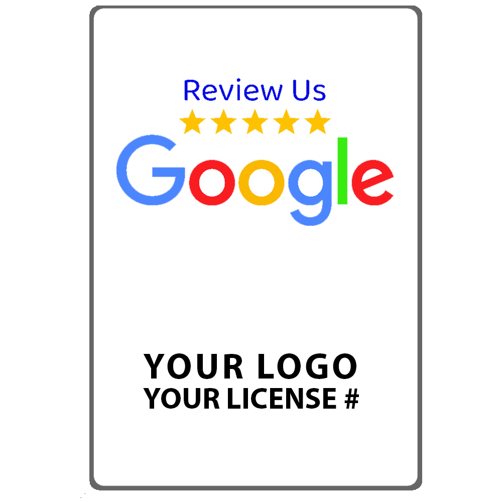 TapTo® Reviews Card - Google - Plastic