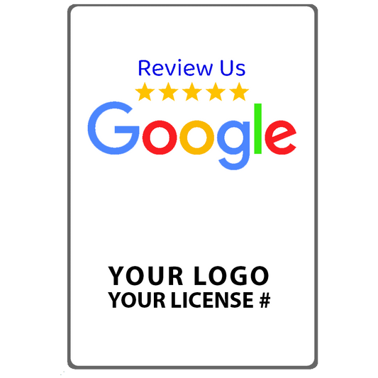 TapTo® Reviews Card - Google - Plastic