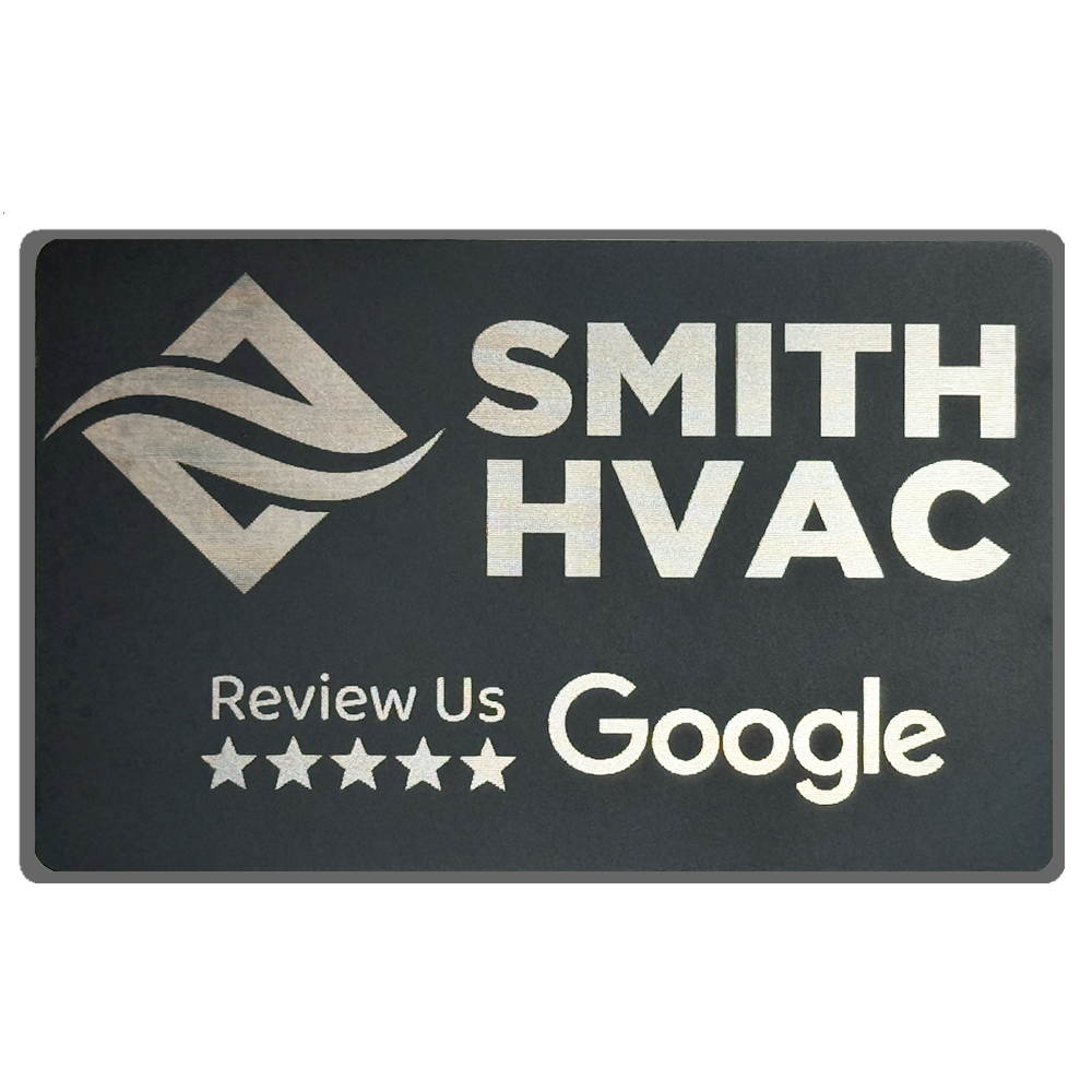 TapTo® Reviews Card - Google - Metal