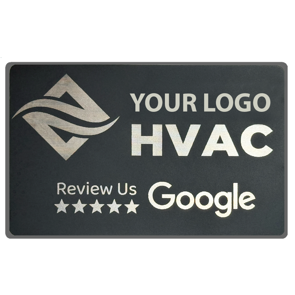 TapTo® Reviews Card - Google - Metal