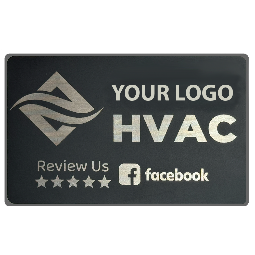 TapTo® Reviews Card - Facebook - Metal