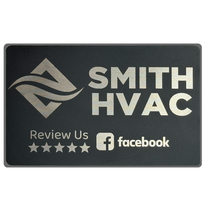 TapTo® Reviews Card - Facebook - Metal