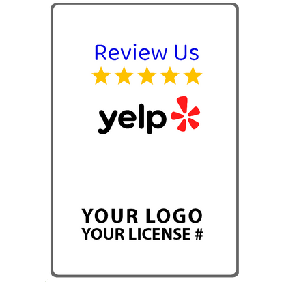 TapTo® Reviews Card - Yelp - Plastic