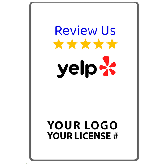 TapTo® Reviews Card - Yelp - Plastic